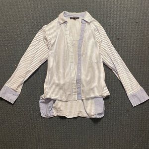 Forever 21 Striped Button Down Shirt
